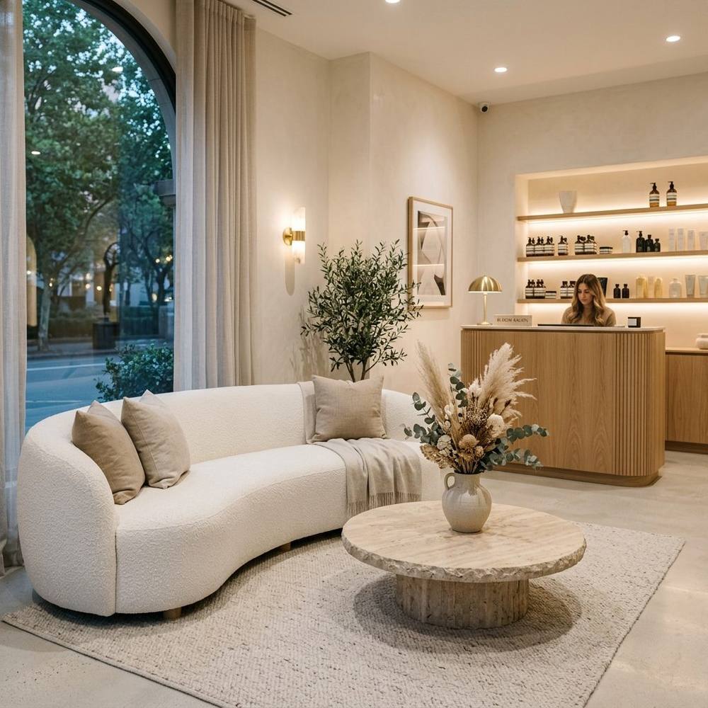 Bare Beauty Waxing lounge seating